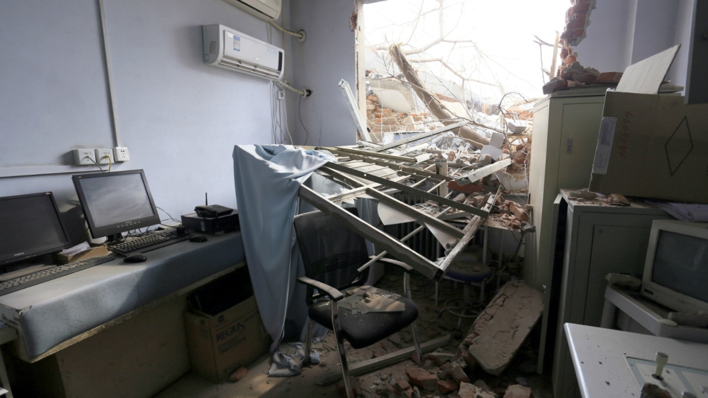 Crews demolish part of hospital in China