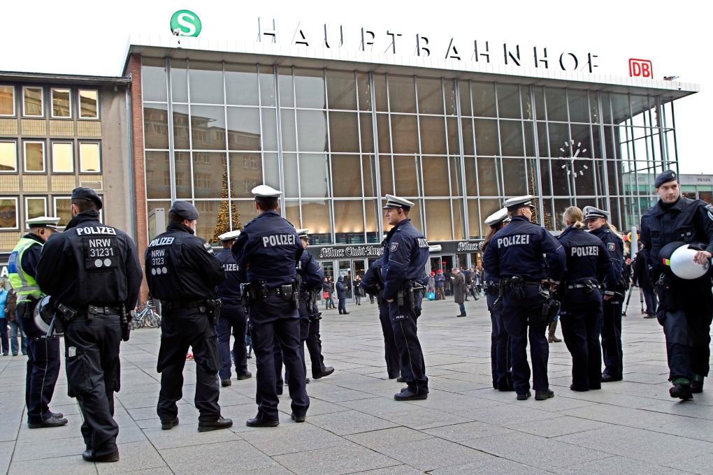 Police officers in Cologne