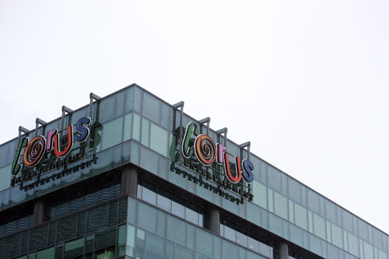 Corus Entertainment's headquarters is shown in Toronto on Wednesday, January 13, 2016. (Cole Burston/THE CANADIAN PRESS)