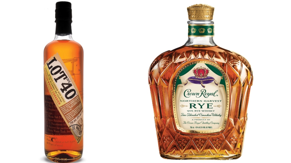 Lot No. 40 and Crown Royal Northern Harvest Rye