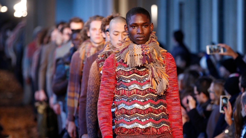 Fall menswear pops with daring patterns at Milan Fashion Week | CTV News
