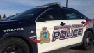 A vehicle from the traffic branch of the Waterloo Regional Police Service. (Matt Harris/CTV Kitchener)