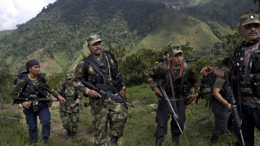 FARC rebels in Colombia