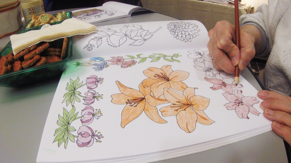 Popularity of adult colouring growing