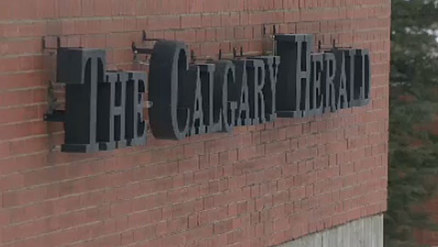 Calgary Herald sign