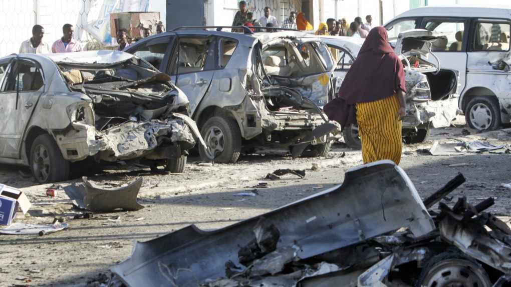 Aftermath of restaurant siege in Mogadishu