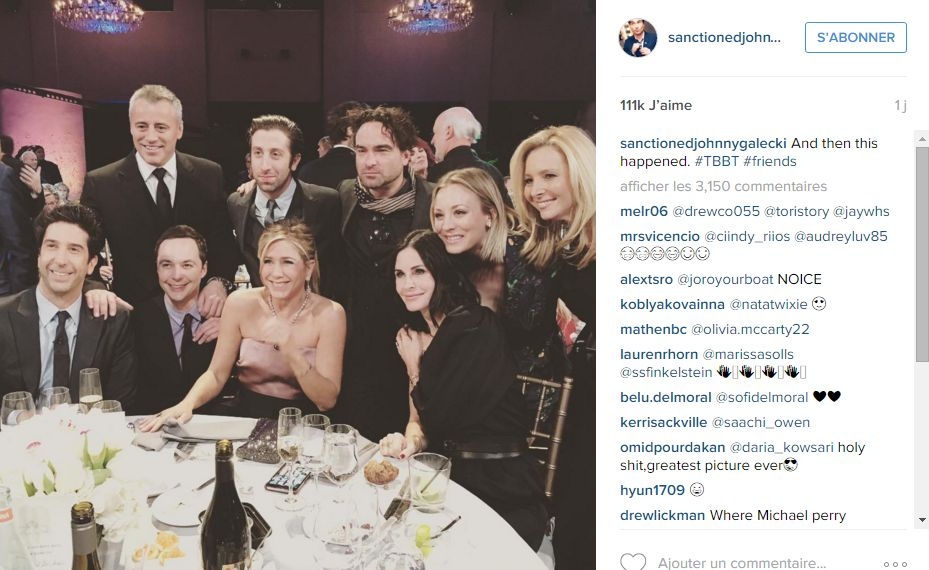 'Friends' and 'Big Bang Theory' cast photo