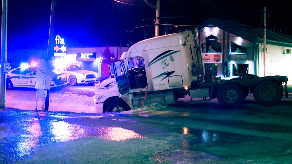 Police chase of stolen truck ends with crash | CTV News