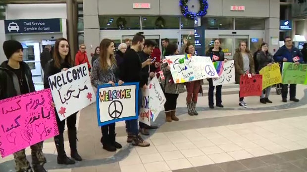 Syrian refugee welcome in Moncton 