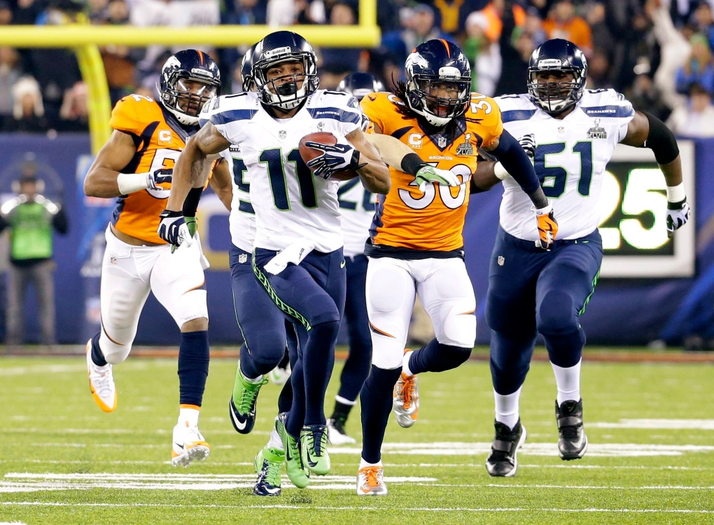 Seahawks and Broncos at Super Bowl XLVIII