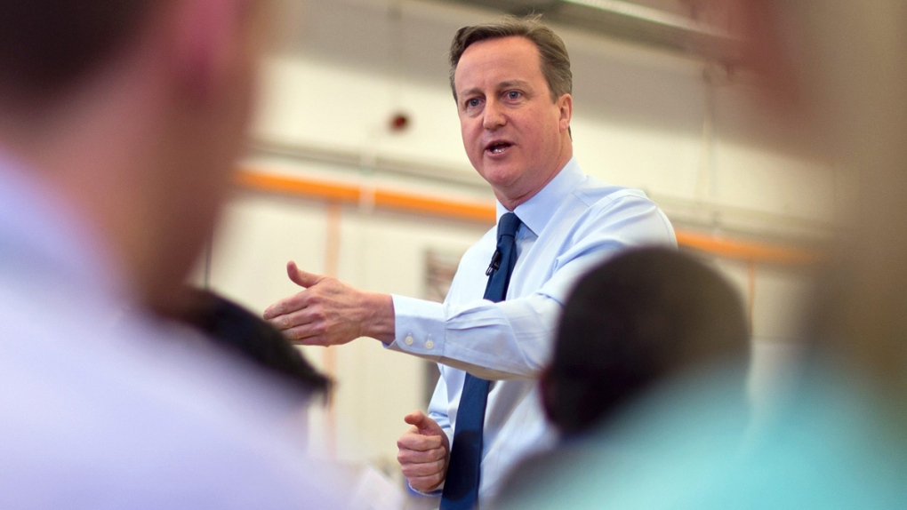 British Prime Minister David Cameron in Chippenham