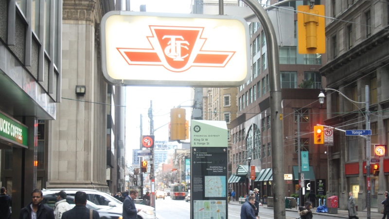 A TTC subway sign is shown in this file photo. (Chris Fox/CP24.com)