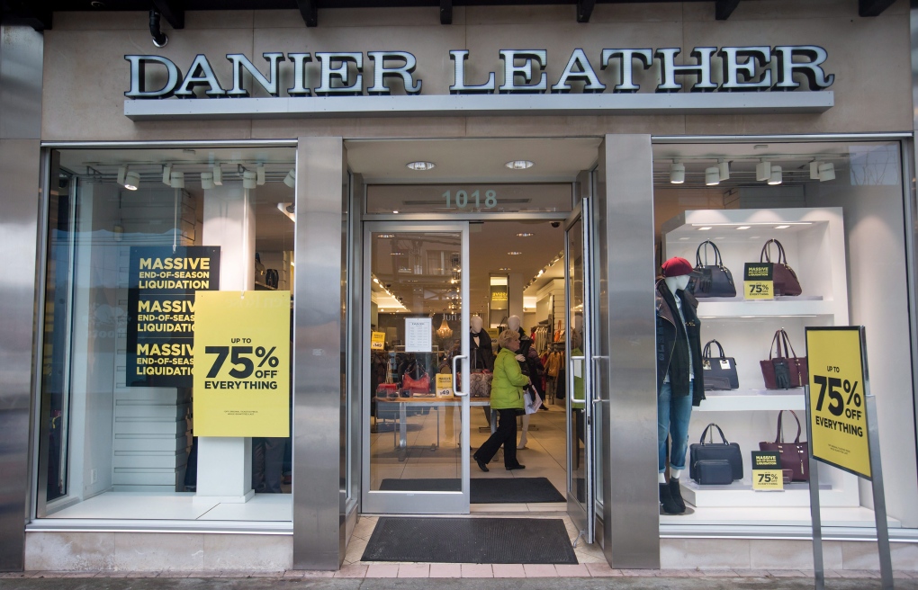 Danier Leather store in B.C.
