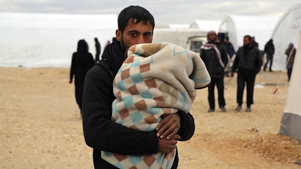 Residents displaced in northern Syria