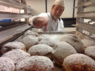 Blak's Bakery is cranking out thousands of Paczki on Fat Tuesday in Windsor, Ont., on Tuesday, Feb. 9, 2016. (Chris Campbell / CTV Windsor)
