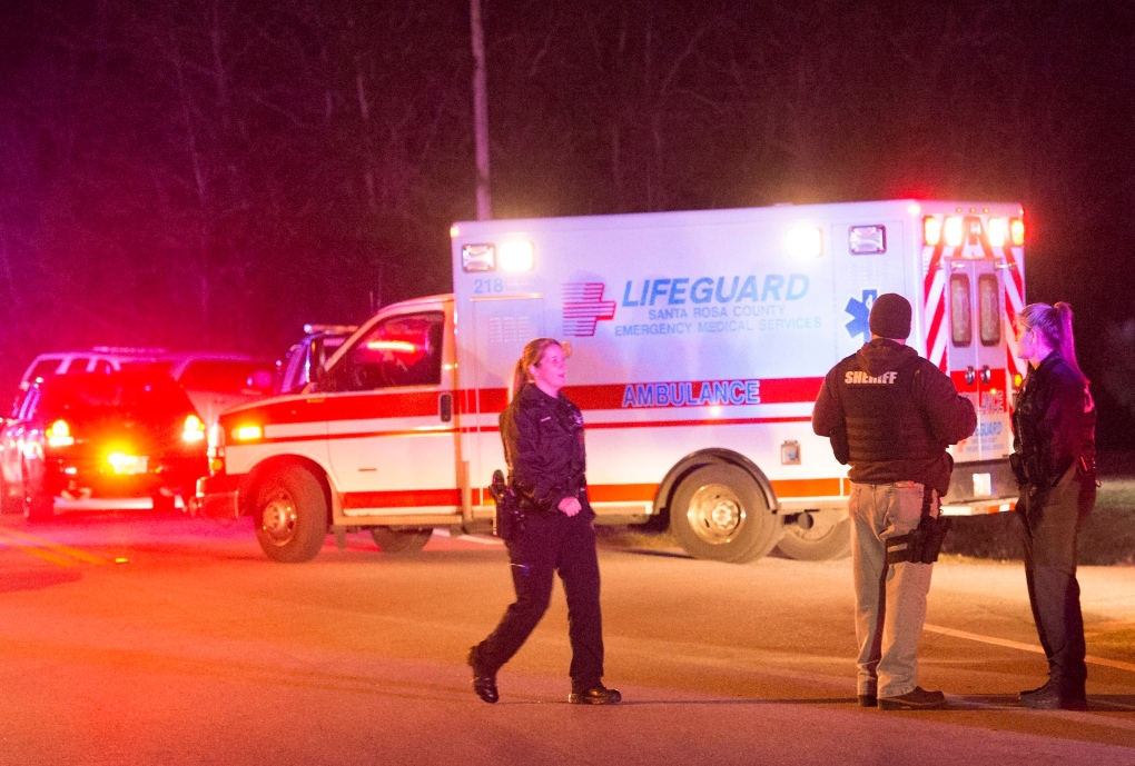 Ambulance after shooting