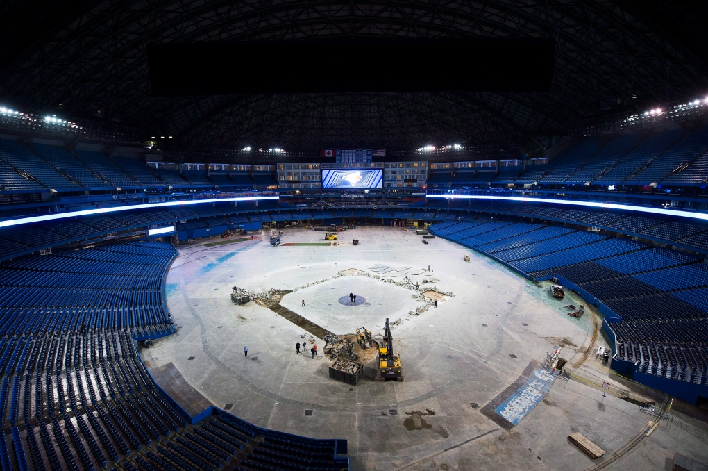Construction at Rogers Centre 