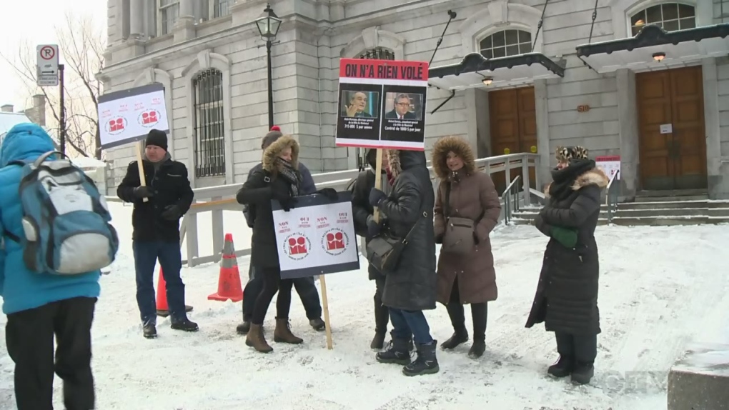 Montreal white collar workers on strike