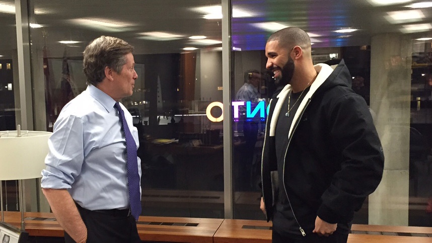 Toronto Mayor John Tory and Drake