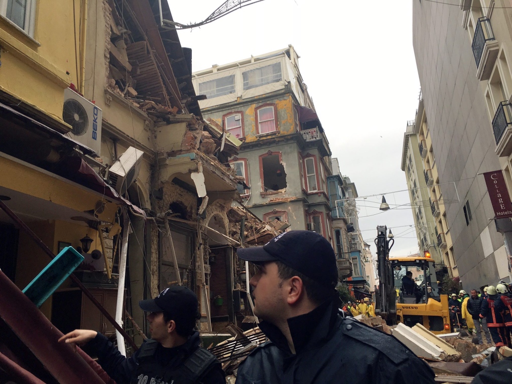 Istanbul building collapse