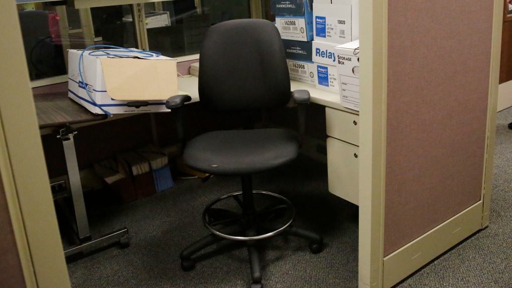 An empty desk