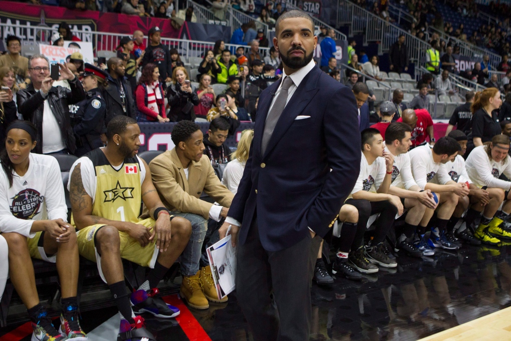 Drake at NBA all-star game