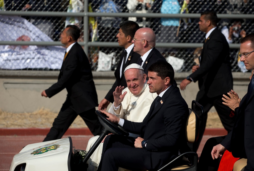 Pope Francis arrives in Morelia, Mexico