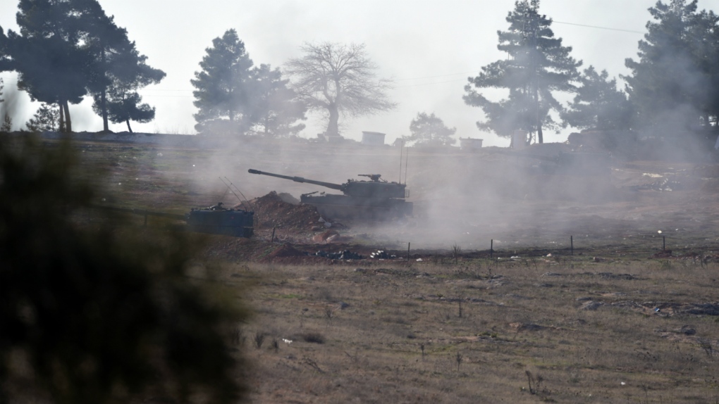 Turkish military fires into Syria