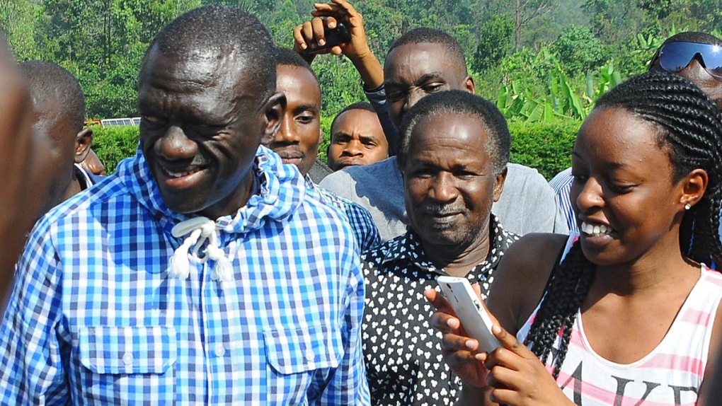 Kizza Besigye after casting his vote
