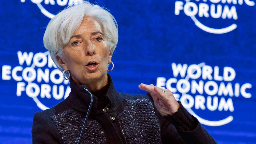 Christine Lagarde in Davos, Switzerland
