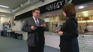 This week, Mayor Denis Coderre talks cell phones in the metro, the cost of brown compost bins and pedestrian malls. 
