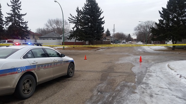 Regina police continue to investigate weekend death on the 700 block of Garnet Street. (PHOTO/ Rebekah Lesko)