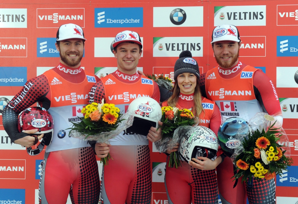 Canadians at luge World Cup