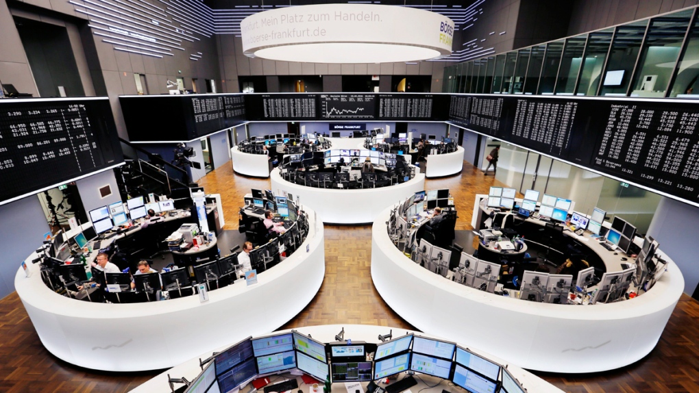 Stock market trading room in Frankfurt
