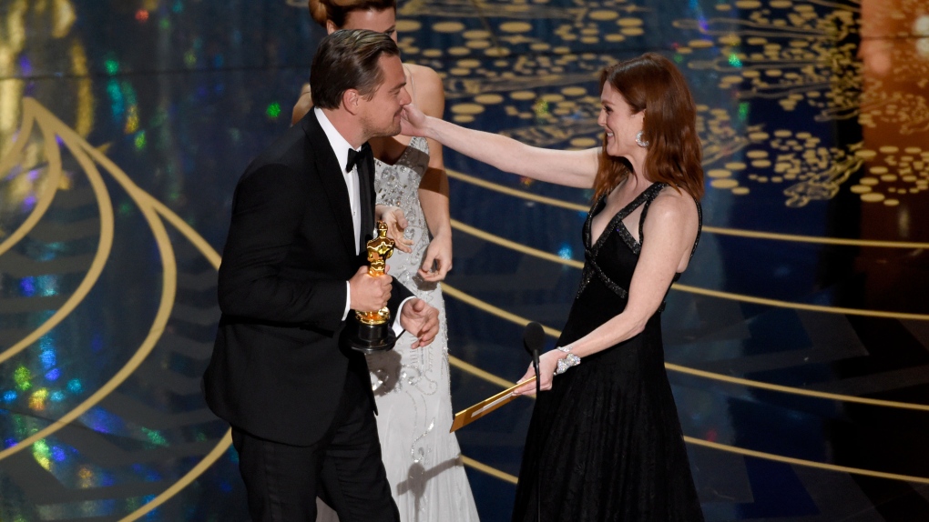Leonardo DiCaprio wins his first Oscar