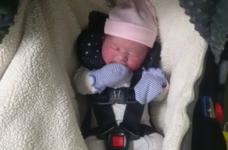 Nayla Hammoud, who was born in the first hour of Feb. 29, 2016, is shown in this photo provided by her father.
