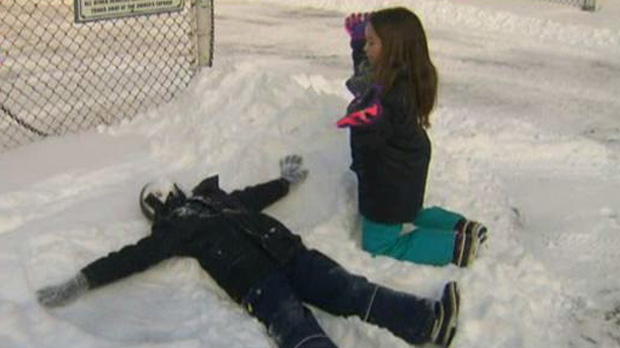 It's a snow day for some children in southern Quebec.