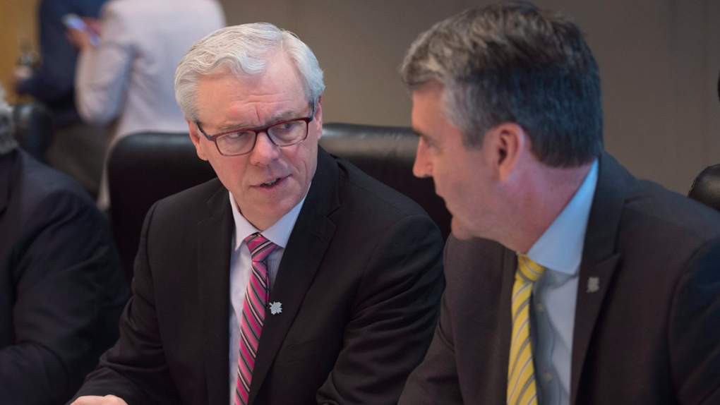 Greg Selinger and Stephen McNeil in Vancouver