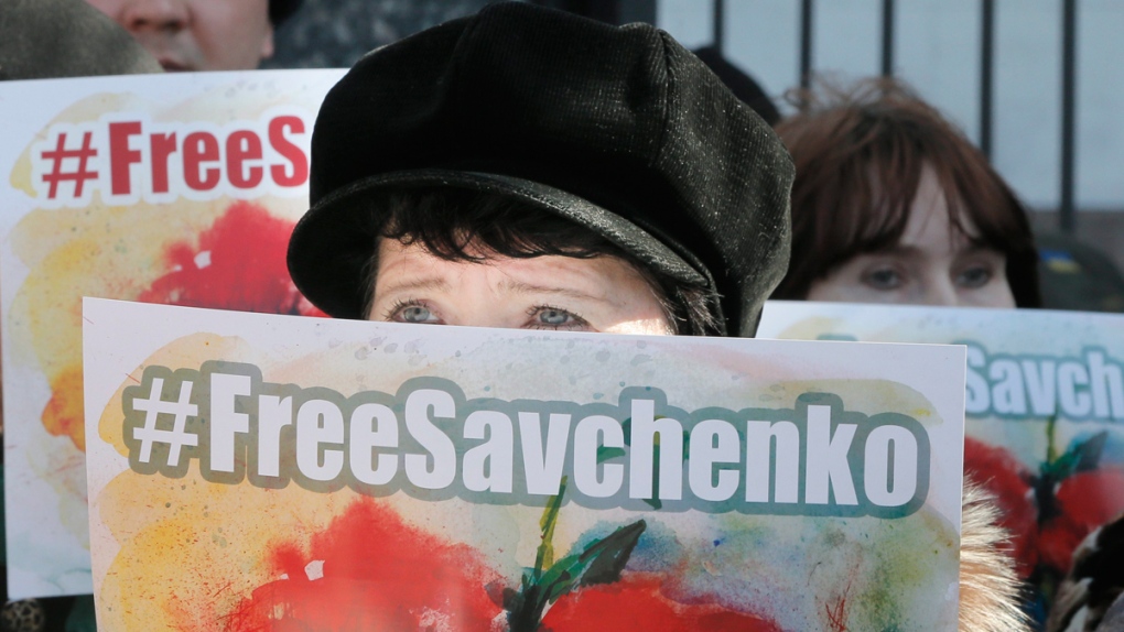 Rally to support Nadezhda Savchenko in Kyiv