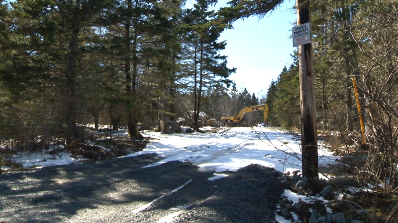 Local residents of Hackett's Cove are upset that access to a popular public beach has been blocked.