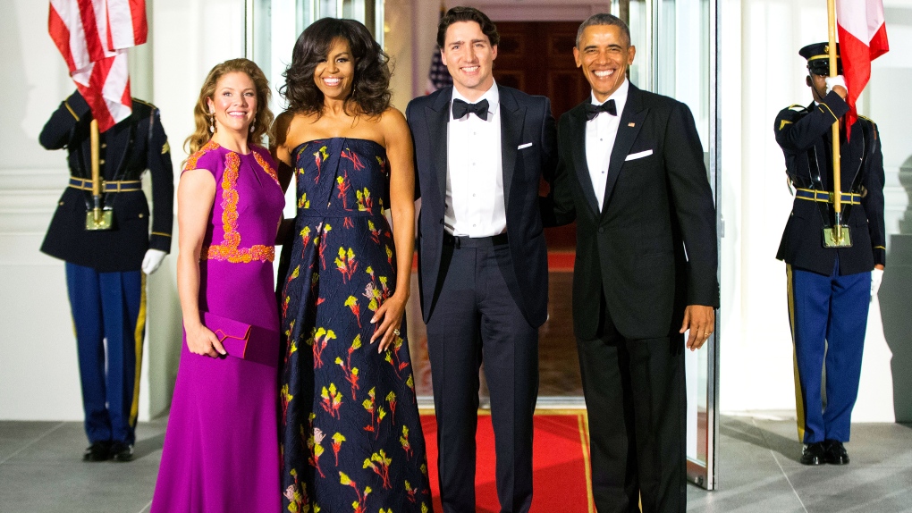 Trudeau's arrive to state dinner