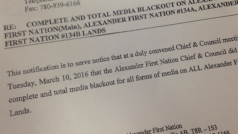 Alexander First Nation Fax