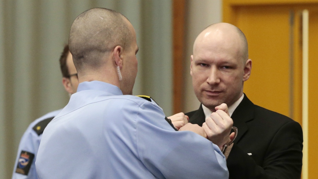 Anders Breivik in court