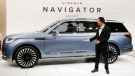 Actor Matthew McConaughey introduces the Lincoln Navigator Concept at the New York International Auto Show, on March 23, 2016. (Mark Lennihan / AP)
