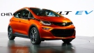 The Chevrolet Bolt EV debuts at the North American International Auto Show in Detroit, on Jan. 11, 2016. (Paul Sancya / AP)