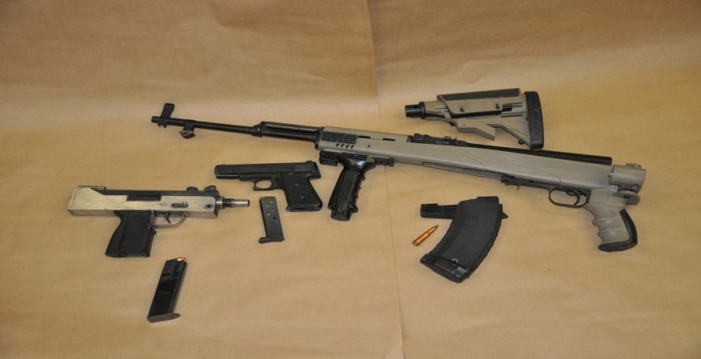 Guns seized by London police