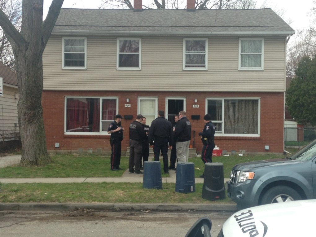 Windsor Police arrest a man following a stand-off 