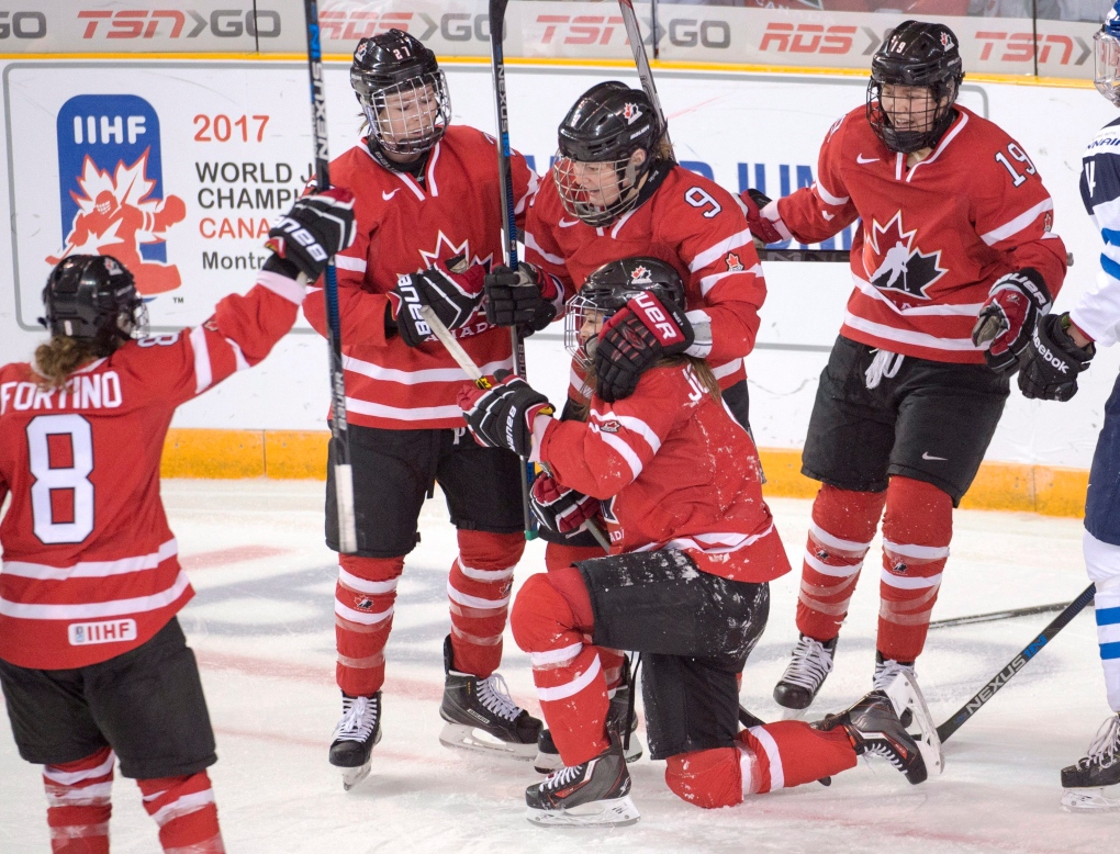 Wakefield powers Canada into women's world hockey semis | CTV News