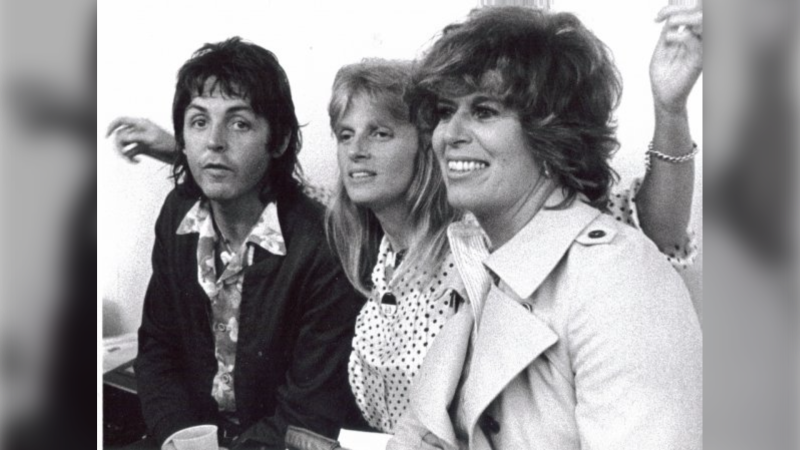 Rosalie Trombley with Paul and Linda McCartney