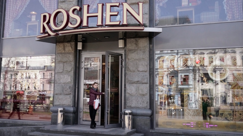A Roshen shop in Kyiv, Ukraine